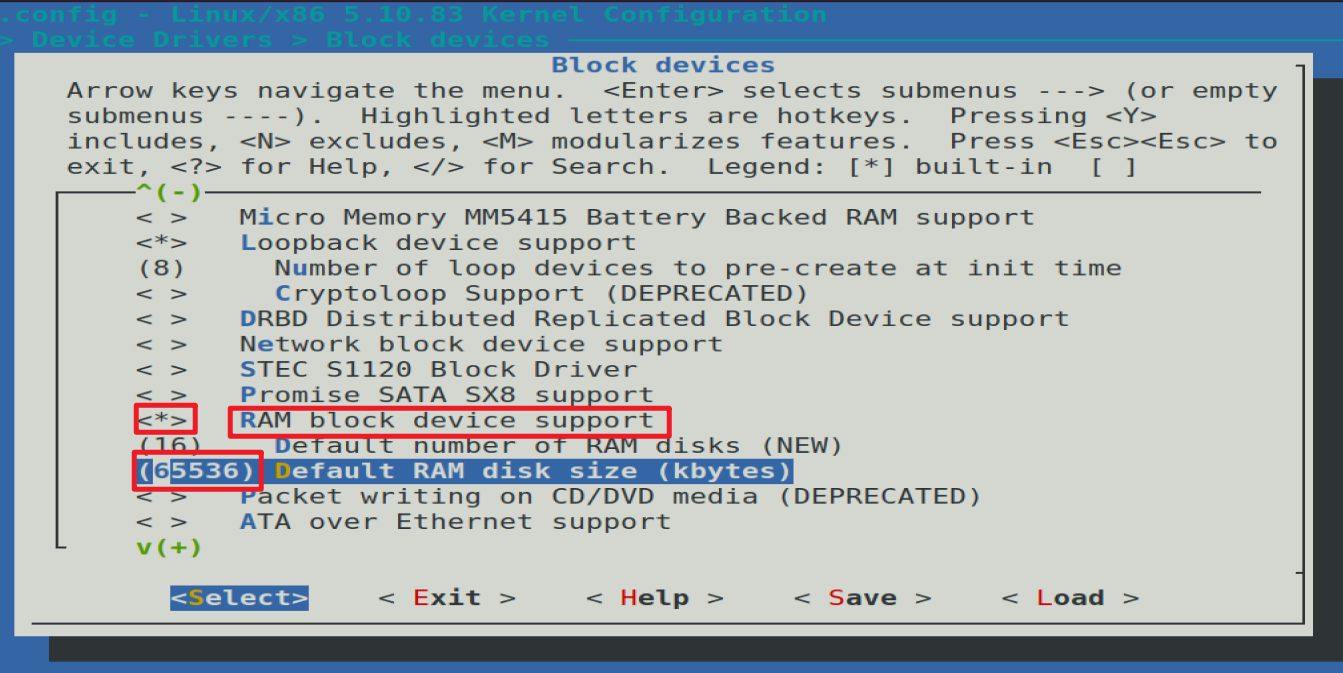 RAM disk support